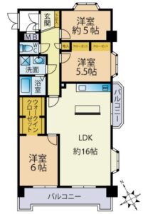 エメラルドマンション小森江 間取り